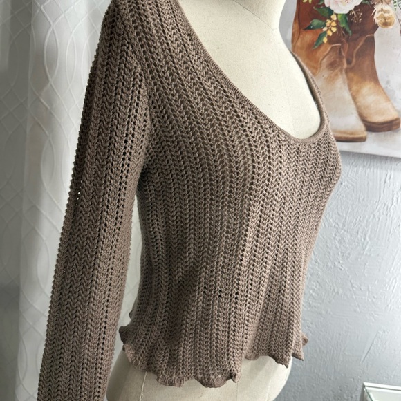 Abercrombie & fitch Brown Women's Sweater - Picture 3 of 5